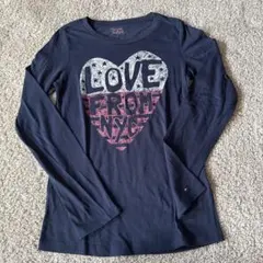 Tommy Hilfiger ネイビー ハートTシャツ S