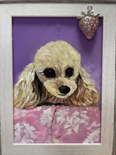 カレン様専用　[原画] トイプードル手描きアクリル画