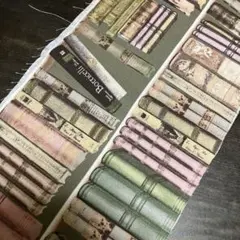 コッカ　本棚柄生地　オックス