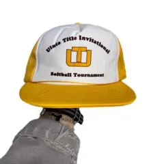 レア90’s ビンテージトラッカーキャップ　スタッフ用メッシュキャップ