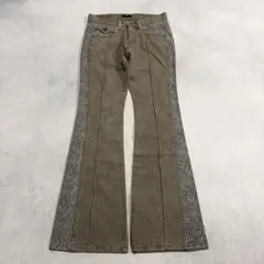 archive MORGAN Python Flare Denim Pants