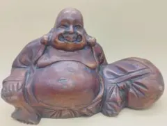 木彫 布袋様 置物 縁起物