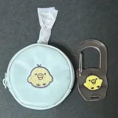 リラックマ リラッくじ 刺繍コインケース カラビナ キイロイトリ