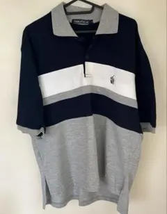【NAUTICA 】半袖 ポロシャツ ワンポイント刺繍ロゴ Lサイズ