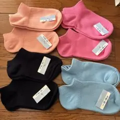 キッズ靴下 16-18cm 8足セット　ピンク　水色　ネイビー