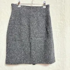 セレクトモカ　グレー ツイード タイトスカート スリット入り　オフィスのサムネイル