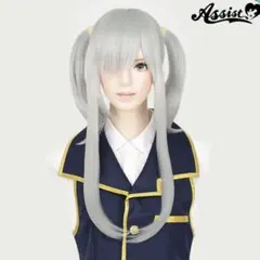 アシスト ツインテールウィッグ ホワイトシルバー 60のサムネイル