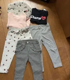 ロンT長袖　パンツ　まとめ売り　５枚セット 100サイズ