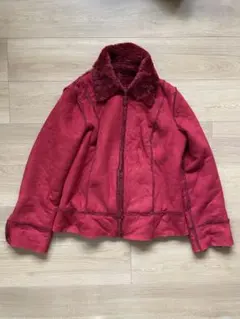 vintage fake mouton jacket