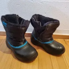 IGNIO 子ども用防寒ブーツ 黒/青 19cm