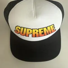 Supreme メッシュキャップ ホワイト/ブラック
