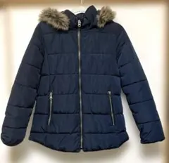 zara girl's ザラ　中綿ダウンコート　164 キッズ　ネイビー