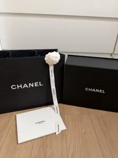 シャネル　ギフトボックス　空箱　リボン　ショッパー　収納　BOX