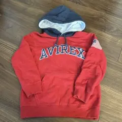 AVIREX キッズ アーチロゴカラーフード パーカー 120 美品