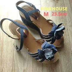 ✨️PINKHOUSE デニムフラワーサンダル M 23.5cm✨️のサムネイル