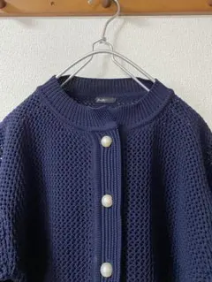 パールボタン　カーディガン
