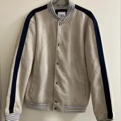 ザラ ZARA スエード スナップボタン リブライン スタジャン メンズ