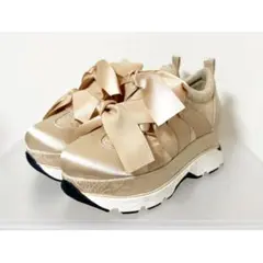 merry jenny 新品 Sサイズ ピンク JQリボンスニーカーのサムネイル