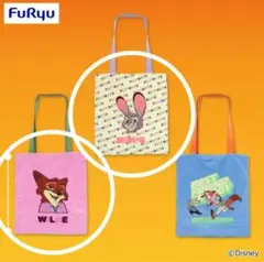 ズートピア2 さがら刺繍風トートバッグ ニック ジュディ 2点セット