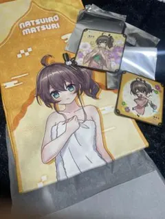 ホロライブ　マフラータオル 夏色まつりフロあがりver. 、コースターセット