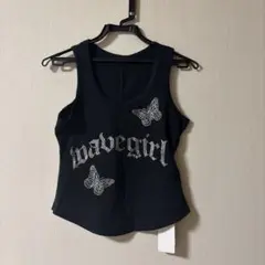 shein 黒タンクトップ