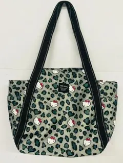 ◆未使用 ハローキティ ヒョウ柄 トートバッグ レオパード グレー サンリオ