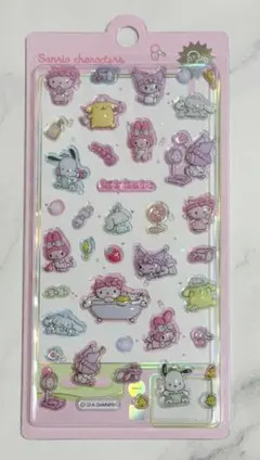 新品　サンリオキャラクターズ　海外正規品　ぷっくりシール　ぷくぷく　立体　3D