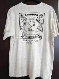 タグ付き未使用　PEANUTS スヌーピー tシャツ カットソー バックプリントのサムネイル