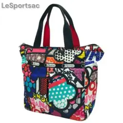 LeSportsac レスポートサック ハンドバッグ アメコミ柄 個性的 総柄