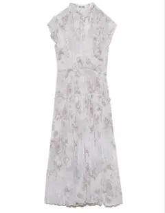 SNIDEL プリーツプリントワンピースSWFO221048 00サイズ