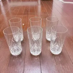 カットクリスタルグラス 6個セット