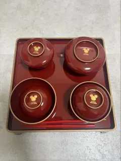 お値下げ⭐︎お食い初め ディズニー　漆器セット　男の子用