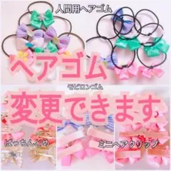 ヘアゴム変更の種類の説明専用ページ　10020