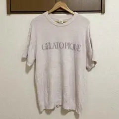 ジェラートピケ スムーズィーロゴジャガード ピンク 上下セット