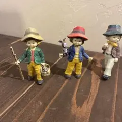 人形3体　置物　海外アンティーク