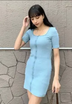 EMODA バックオープンボタンワンピース