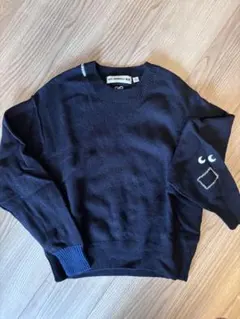 ユニクロUNIQLO ANYA HINDMARCHコラボ　ネイビー セーター M