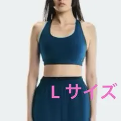 On スポーツブラ Lサイズ ブルー ランニング ヨガ トレーニングのサムネイル