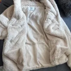 AZUL BY MOUSSY フェイクファーコート Mサイズ クリーム色