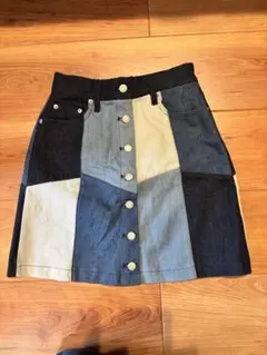 INGNI イング　パッチワークデニム タイトスカート Mサイズ