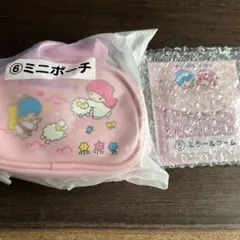 サンリオ当たりくじキキララ　ミニポーチとミラー&コーム2点セット