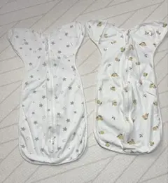 Coperta スワドルMサイズ2枚セット(星柄・レモン柄)【巾着ポーチ付き】