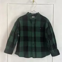キッズ 長袖シャツ チェック柄