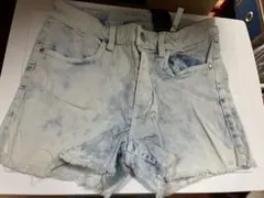 H&M タイダイデニムショートパンツ US 12
