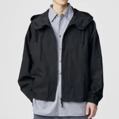 UNIQLO UフーデッドブルゾンL黒　新品