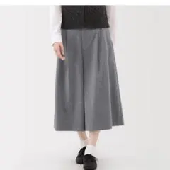 無印良品/縦横ストレッチ起毛　クロップドパンツ
