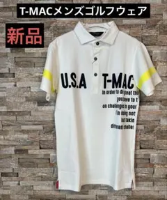新品未使用タグ付きティーマックT-MAC GOLFゴルフウェアメンズMのサムネイル