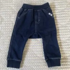 【美品】Lee スウェットパンツ デニム風 バックプリント 70cm