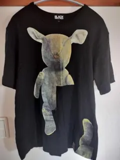 BLACK Comme des Garçons くま　プリント Tシャツ L