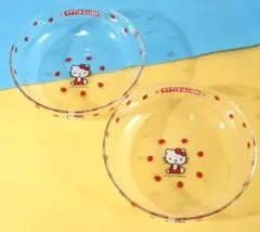 サンリオ ★ いちごのキティ デザート ガラス ボウル ２点セット